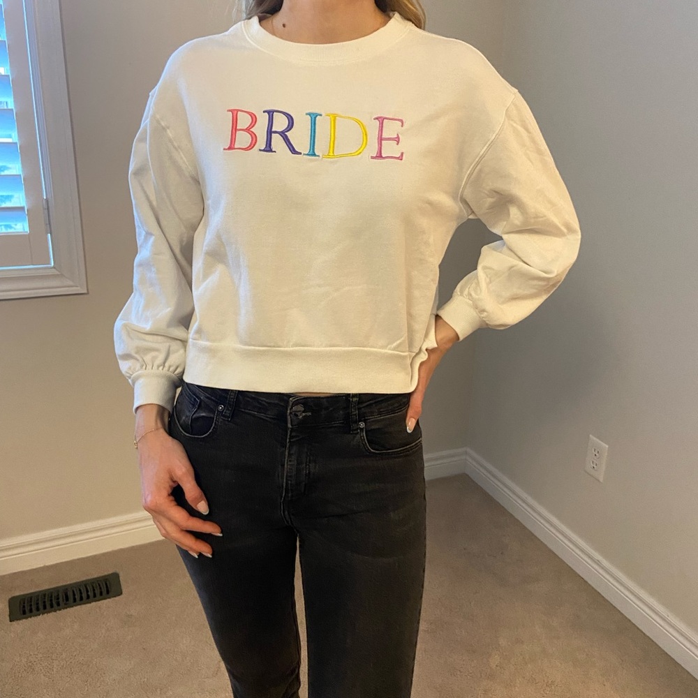 Embroidered Bride Sweater Mrs Wedding Bachelorette